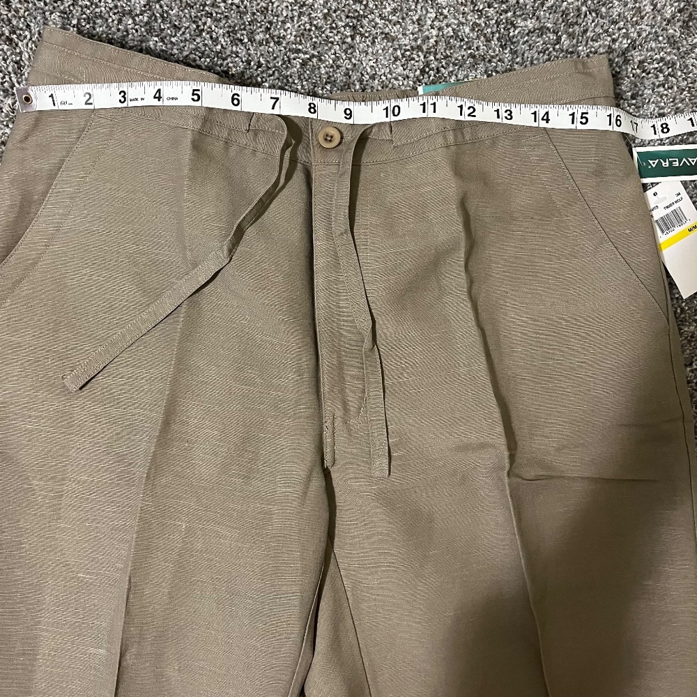 Men's Cubavera Linen -blend Drawstring Pants; size M; 32" Long - Picture 7 of 16
